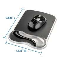 Kensington Computer Duo Gel Mouse Pad Wrist Rest Gray, image 3
