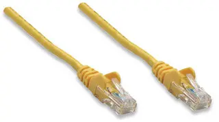 Intellinet 100 FT Yellow Cat5e Snagless Patch Cable