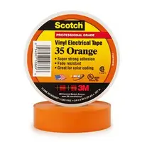 3M Display Materials and Syste Tape 3M 35 Orange Electrical Marking Tape , 3/4 Wide X 66 Long Roll X 0.007 Thick, image 3