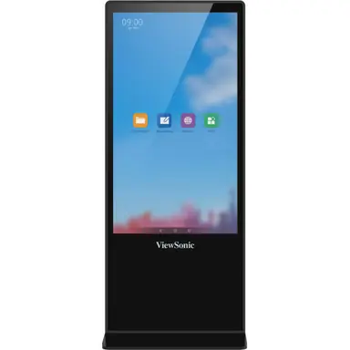 ViewSonic 55 in Free-Standing Interactive Digital Eposter, 3840 × 2160 Resolution, 450 CD/M2