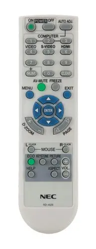 Nec Display Solutions Replacement Remote for NP-U300/U310W And NP-PE401H Projectors, image 4