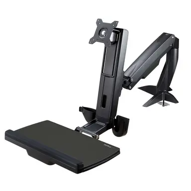StarTech.com Desk Mount Sit-Stand Monitor Arm Supports Single VESA Display up to 27IN/17.6LB