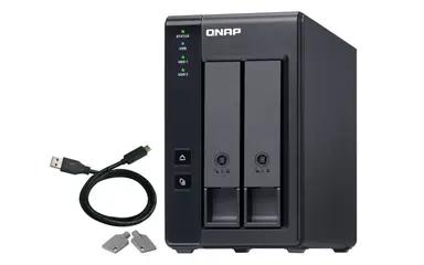 QNAP 2-Bay 3.5 SATA HDD USB 3.1 GEN2 10GBPS