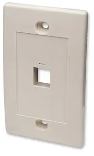 Intellinet 1 Outlet Ivory Wall Plate