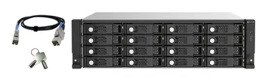 Qnap 16-BAY 3U Rackmount SAS 12GBPS Jbod Expansion Enclosure with SAS Expander, image 6