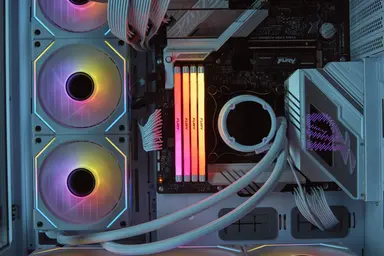 Kingston 16GB 6400MT/S DDR5 CL32 DIMM Fury Renegade RGB White XMP, image 7