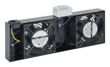 Intellinet 2-Fan Ventilation Unit with Thermostat for 19 Wallmount Cabinets, image 6