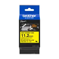 Brother International Corporat 0.44IN X4.9FT(11.2MM X 1.5M) 3:1 Heat Shrink Tube Blk ON Yellow DIA: 0.082IN, image 3