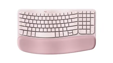 Logitech Wave Keys Wireless Ergonomic Keyboard - Rose - Universal - US