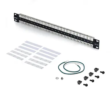StarTech.com 48-Port 1U Blank Keystone Patch Panel with Grounding Wire; Compatible with STP/U, image 6