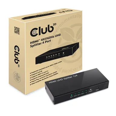 Club 3D B.V HDMI Splitter 4-Ports, Both Mechanical and Intelligent Switching Supported Resolu, image 6
