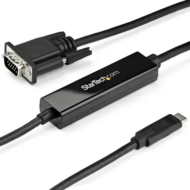 StarTech.com 3.3FT/1M USB Type C (DP Alt Mode HBR2) to VGA Cable / 1920X1200/1080P 60HZ / Edi