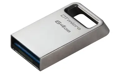 Kingston 64GB Datatraveler Micro 200MB/S Metal USB 3.2 Gen 1, image 4