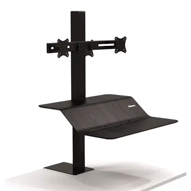 Fellowes Lotus VE Sit-Stand Workstation - Dual, image 4