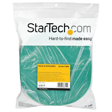 StarTech.com 100 ft Bulk Roll of Green Hook and Loop Tape 3/4IN (19MM) Wide - Cut to Needed LE, image 5