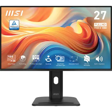 MSI Computer MSI Pro MP275PG E14 27-INCH Ips 1920 X 1080 (FHD) Computer Monitor 144HZ Adapter