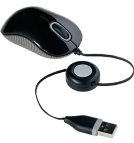 Targus Mouse - Optical - Wired - USB - BLACK;GRAY