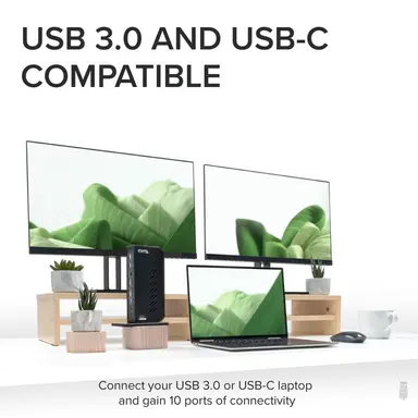 Plugable Technologies USB 3 & USB-C Dual 4K Display Docking Station with DP and HDMI for Windows & Mac, image 8