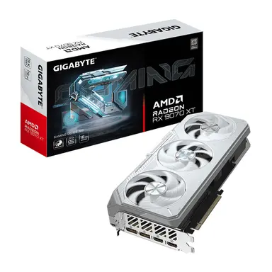 Gigabyte White Radeon RX 9070 XT 16GB GDDR6 Pci Express 5.0 X16 L=288 W=132 H=5