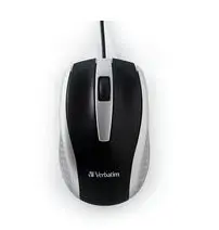 Verbatim Americas Corded Notebook Optical Mouse-Silver, image 7