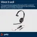 HP Poly Blackwire 5210 Monaural USB-C Headset +3.5MM Plug +USB-C/A Adapter, image 5