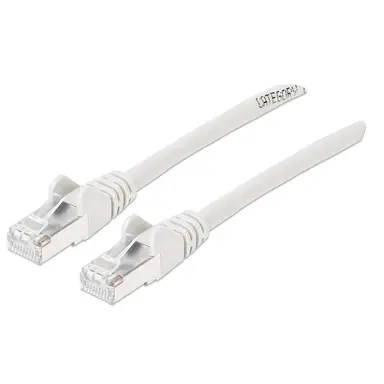 Intellinet Cat6a S/FTP Network Patch Cable, 1 FT., White