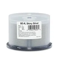 Verbatim Americas Verbatim BD-R 25GB 16X Shiny Silver Silk Screen Printable, Hub PRINTABLE-50PK SP, image 3
