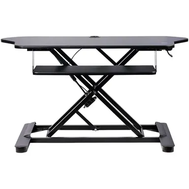 StarTech.com Corner Sit Stand Desk Converter with Keyboard Tray - Height Adjustable Ergonomic, image 5