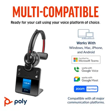 HP Poly Savi 8410 Office Monaural DECT 1920-1930 MHz Headset US, image 8