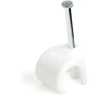 StarTech.com 101 Cable Clips with Nail - for Cables 0.39-0.55IN. (10-14 MM) - Durable PE Mate