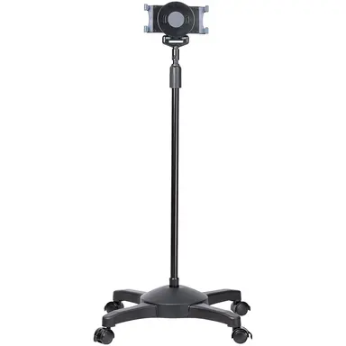 StarTech.com Mobile Tablet Stand with Lockable Wheels - Height Adjustable - Universal Rolling