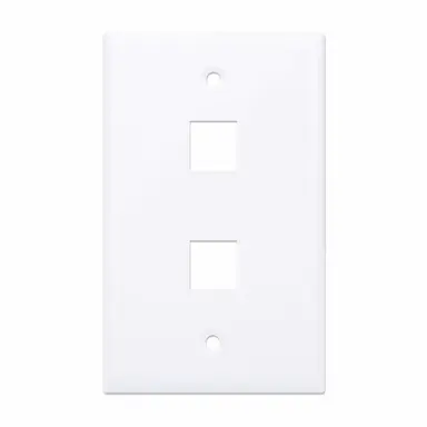 Intellinet 2-Outlet Keystone Wall Plate, image 7