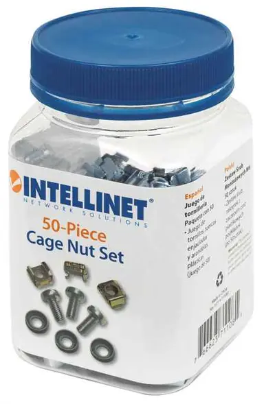 Intellinet 50 Piece M6 Cage Nuts
