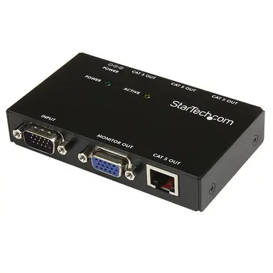 STARTECH.COM Extend And Distribute A VGA Signal to up to 4 Displays Over CAT5 Cable - VGA Ove
