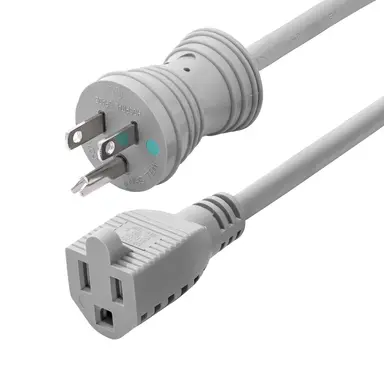 6FT (1.8M) Hospital-Grade Power Extension Cord Green Dot Medical Power Cable N