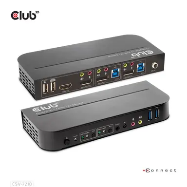 Club 3D B.V IS A High Performance DP KVM (KEYBOARD Video And MOUSE) SWITCH. IT Rout, image 4