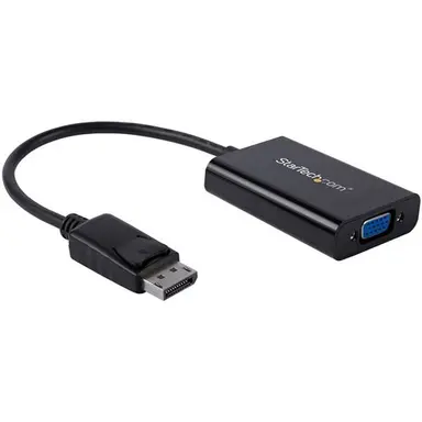 Add-On 8 in DisplayPort Male to VGA Female Black Adapter Cable, image 4