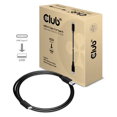 Club 3D B.V Club 3D USB 3.1 Type-C to USB-a Cable Connects Your Notebook/Tablet/Phone with U, image 8