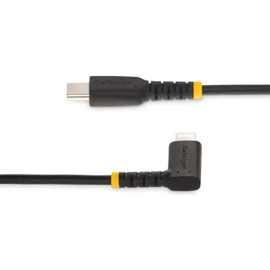 StarTech.com 3 ft (1M) Durable USB-C to Lightning Cable - Right-Angled Heavy Duty Rugged USB, image 7