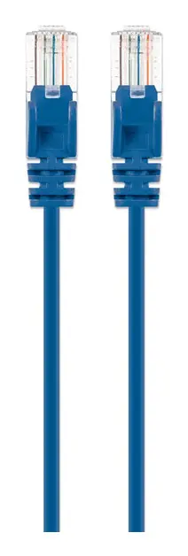 Intellinet Cat6a U/UTP Slim Network Patch Cable, 0.5 FT., Blue, image 7