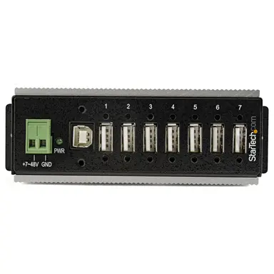 STARTECH.COM Industrial 7 Port USB 2.0 Hub W/USB Type-A Screw Lock Ports 480MBPS - Rugged Met, image 7