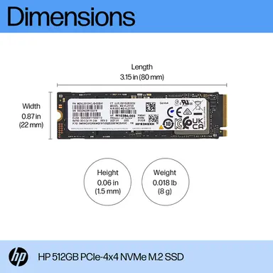 HP 512GB PCIE NVME SSD, image 7