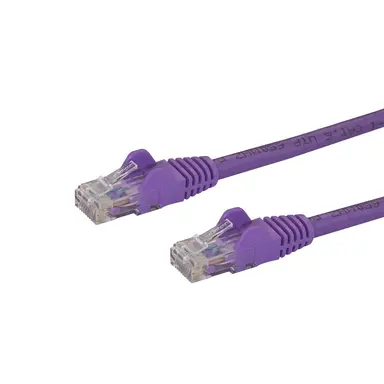 StarTech.com 10 ft Purple Cat6 Ethernet Cable Delivers Multi Gigabit 1/2.5/5GBPS & 10GBPS up