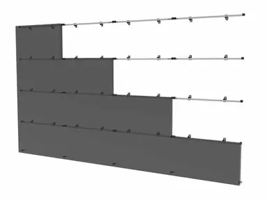 Peerless Industries 4X4 Universal Wall Mount for Latching Dvled Displays up to 1220MM Wide