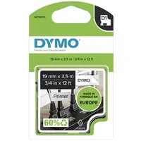 Dymo D1 Tape, Black Print/ White Fabric, 1/2IN X 11 1/2FT, image 3