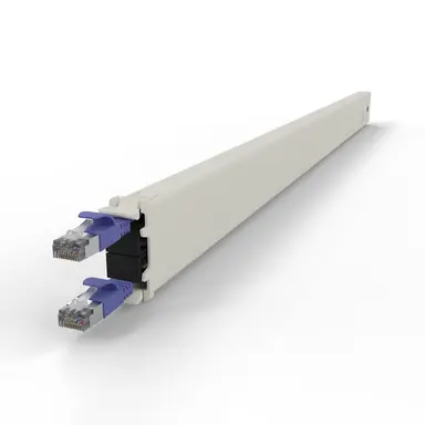 Synergy Micro Solution Patchbox.one Violet 30RU CAT.6A Cassette the Flat CAT.6A Cable Inside the Patchb, image 8