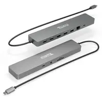 Plugable Technologies Plugable 11-in-1 USB-C Hub, 100W USB-C Pass-Through, Laptop Docking Station Dual, image 3