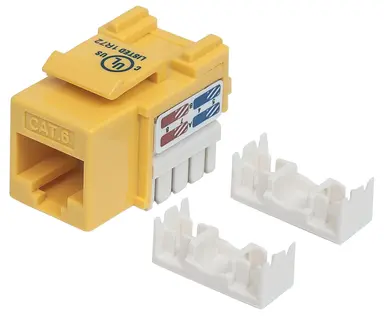 Intellinet Cat6 Yellow Keystone Jack UTP