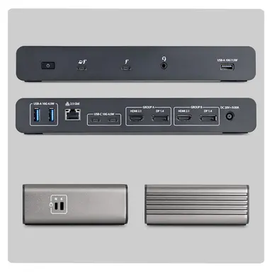 StarTech.com Thunderbolt 5 Certified, USB4 Universal Dock with Driverless Compatibility in WI, image 3