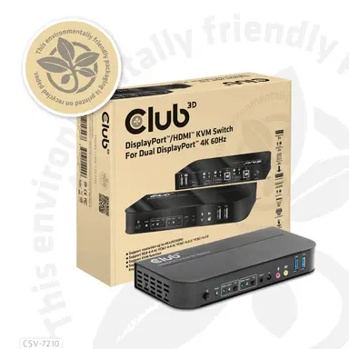 Club 3D B.V IS A High Performance DP KVM (KEYBOARD Video And MOUSE) SWITCH. IT Rout, image 6